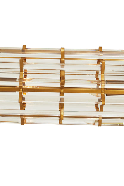 Magdalena Brass Glass Eight Bulb Pendant Light