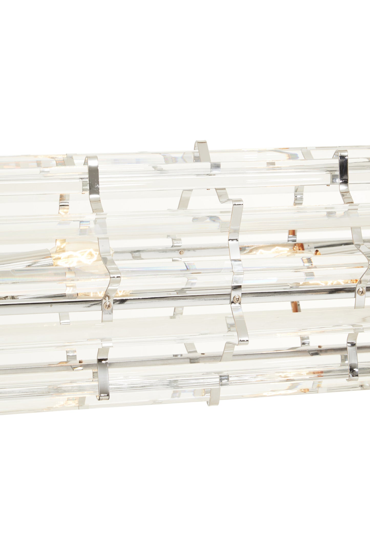 Magdalena Chrome Glass Eight Bulb Pendant Light
