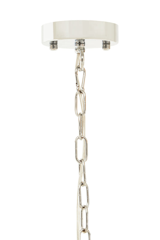 Magdalena Chrome Glass Small Vertical Pendant Light