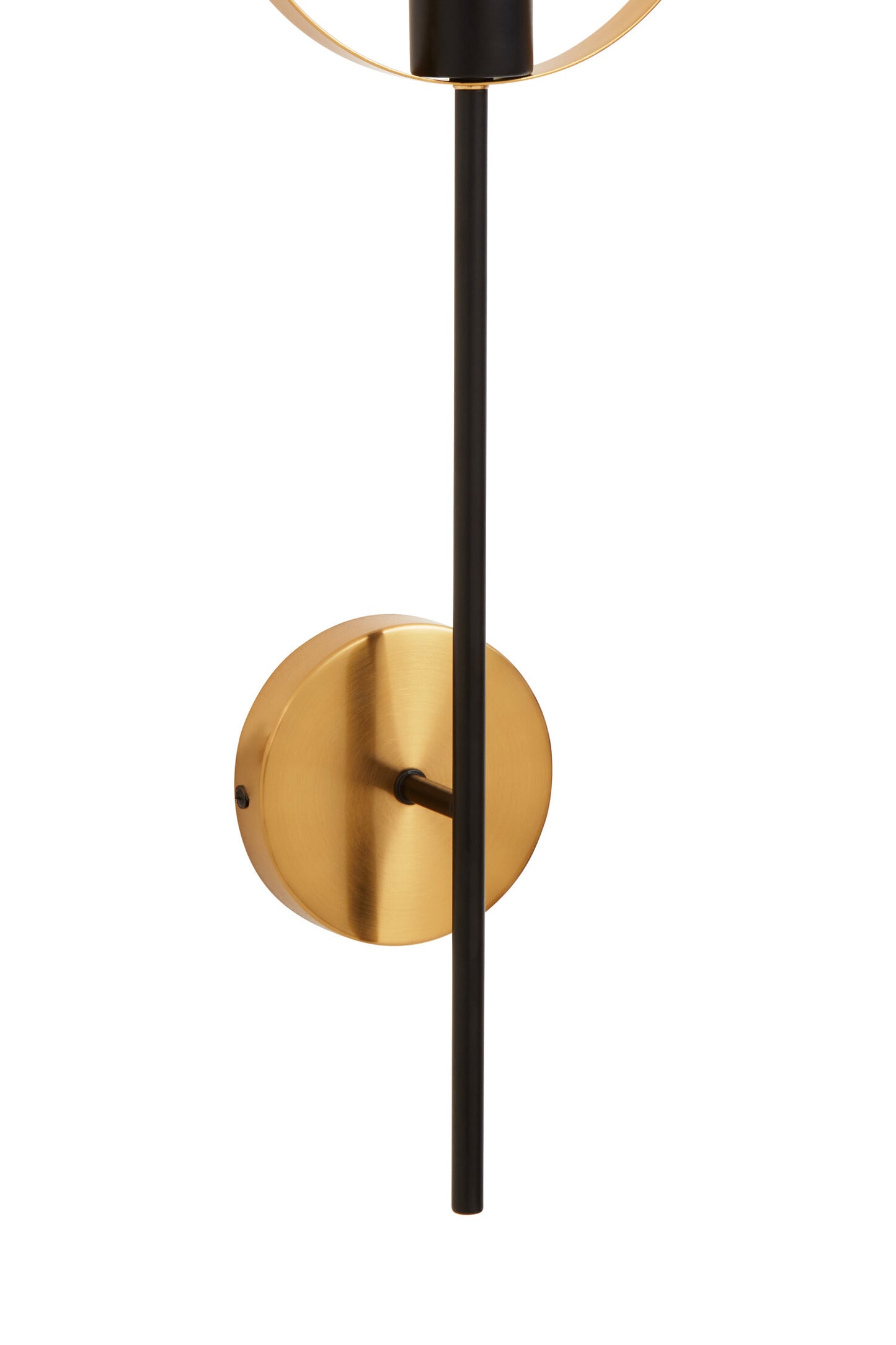 Mack One Bulb Ring Industrial Wall Light