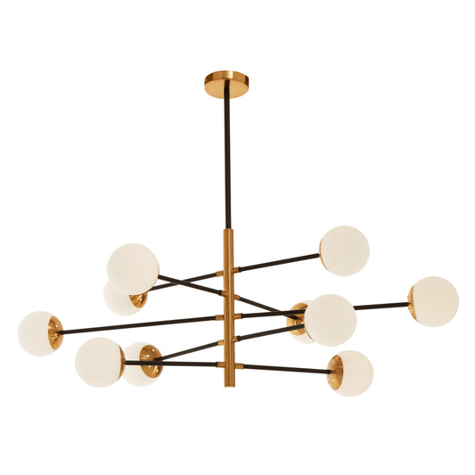 Hendrix Industrial Chic Ten Bulb Pendant Light