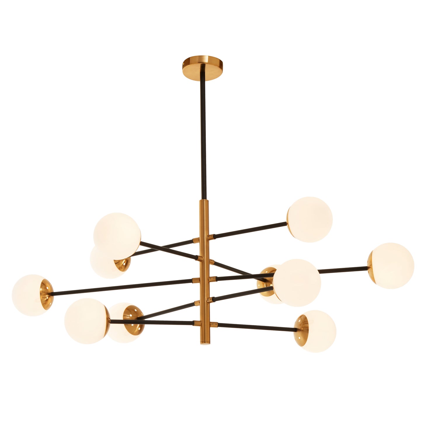 Hendrix Industrial Chic Ten Bulb Pendant Light | Bali & Blue
