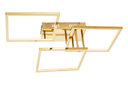 Hendrix Industrial Chic Three Square Ceiling Light
