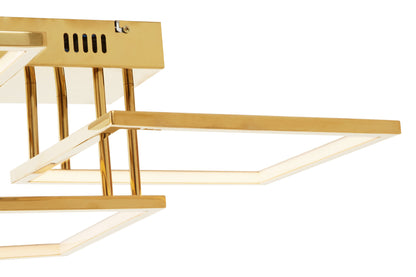 Hendrix Industrial Chic Three Square Ceiling Light