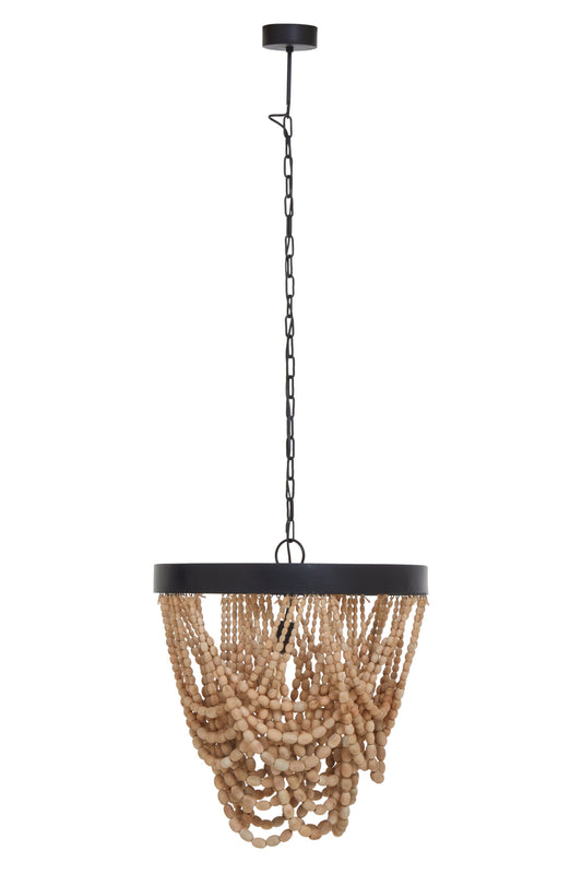 Bayou Wooden Beads Chandelier