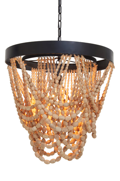 Bayou Wooden Beads Chandelier