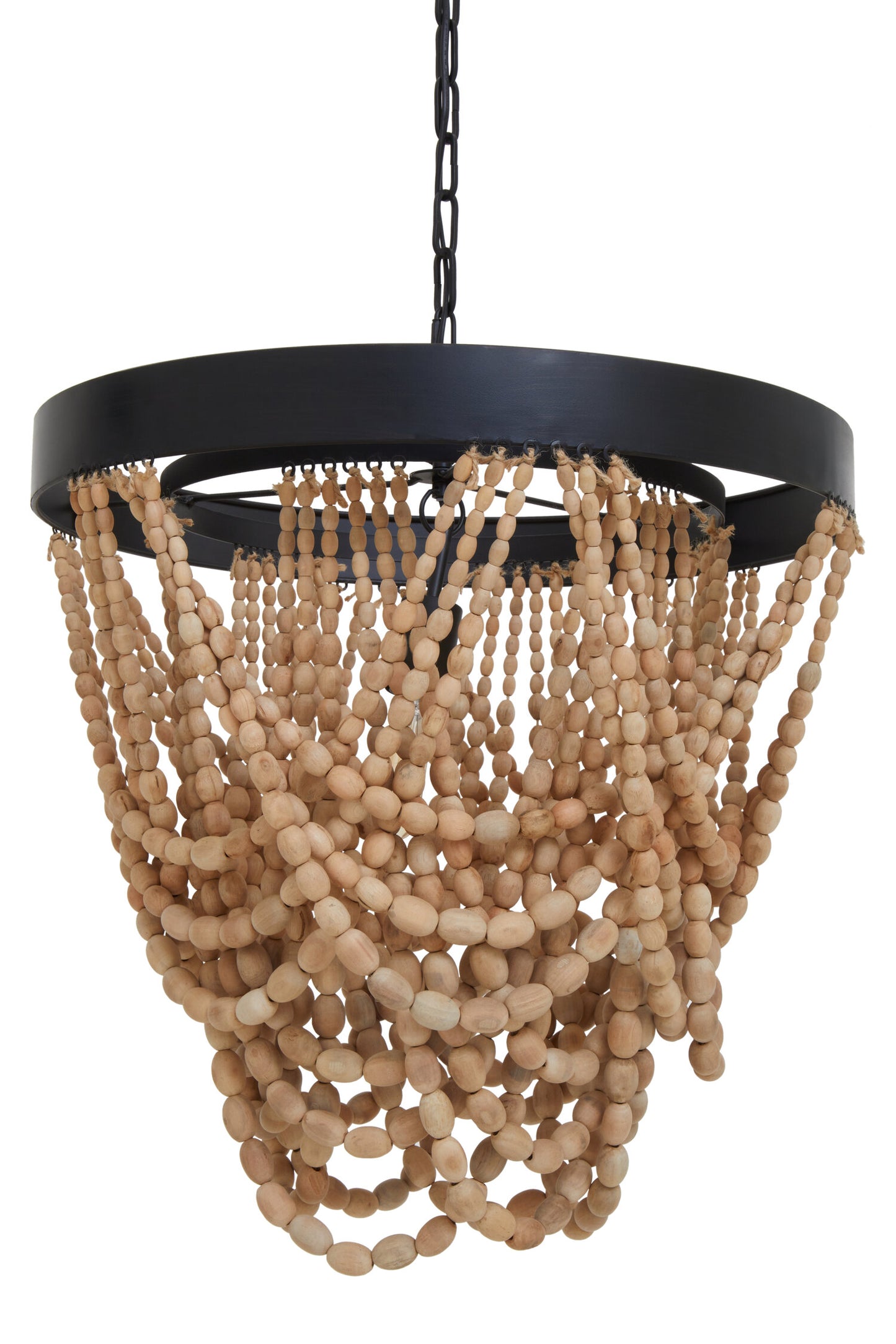Bayou Wooden Beads Chandelier