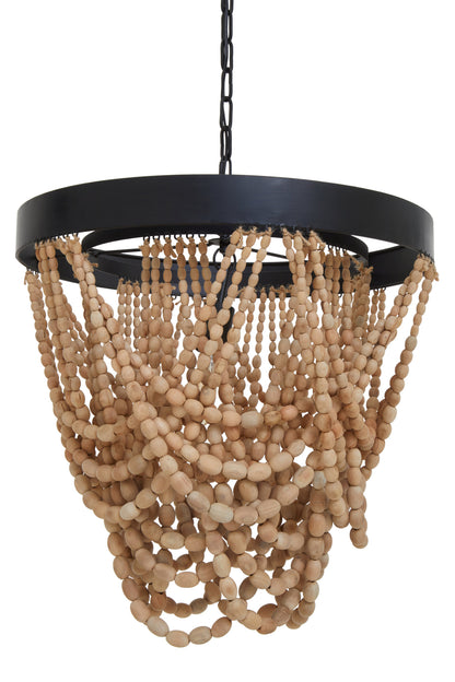 Bayou Wooden Beads Chandelier