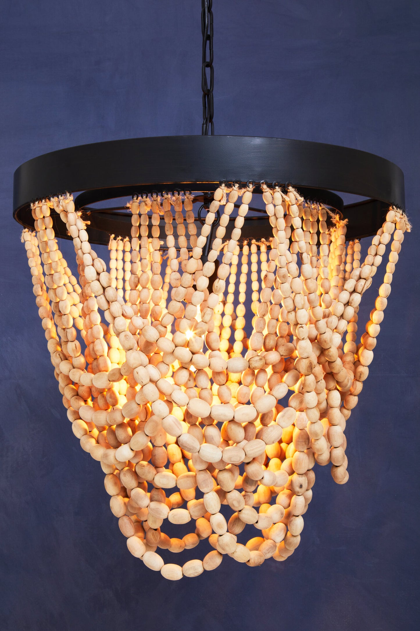 Bayou Wooden Beads Chandelier