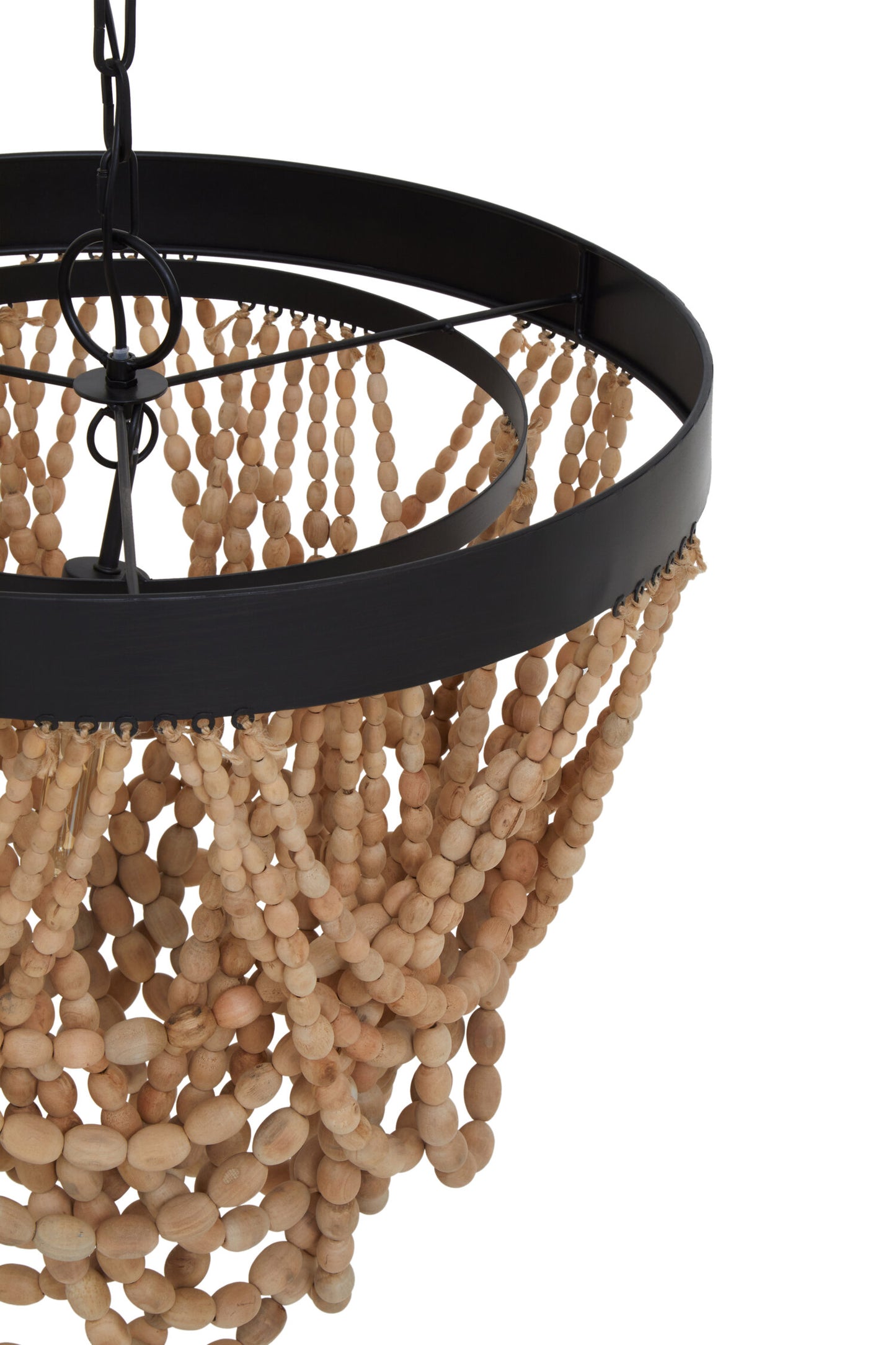 Bayou Wooden Beads Chandelier
