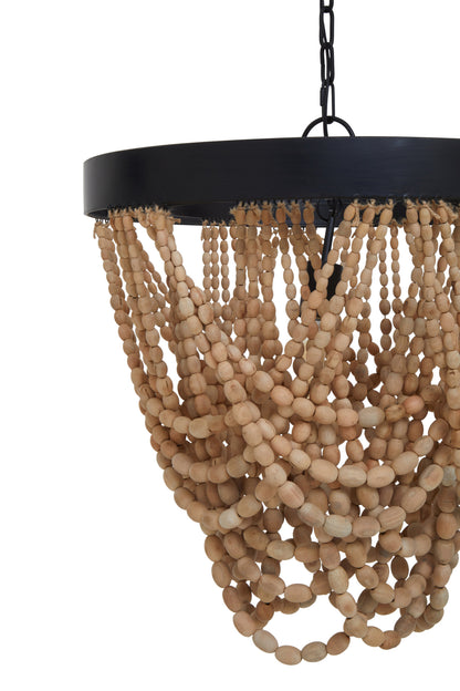 Bayou Wooden Beads Chandelier