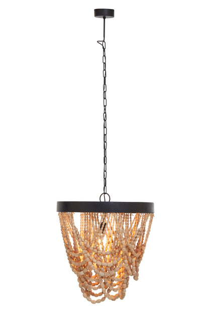 Bayou Wooden Beads Chandelier