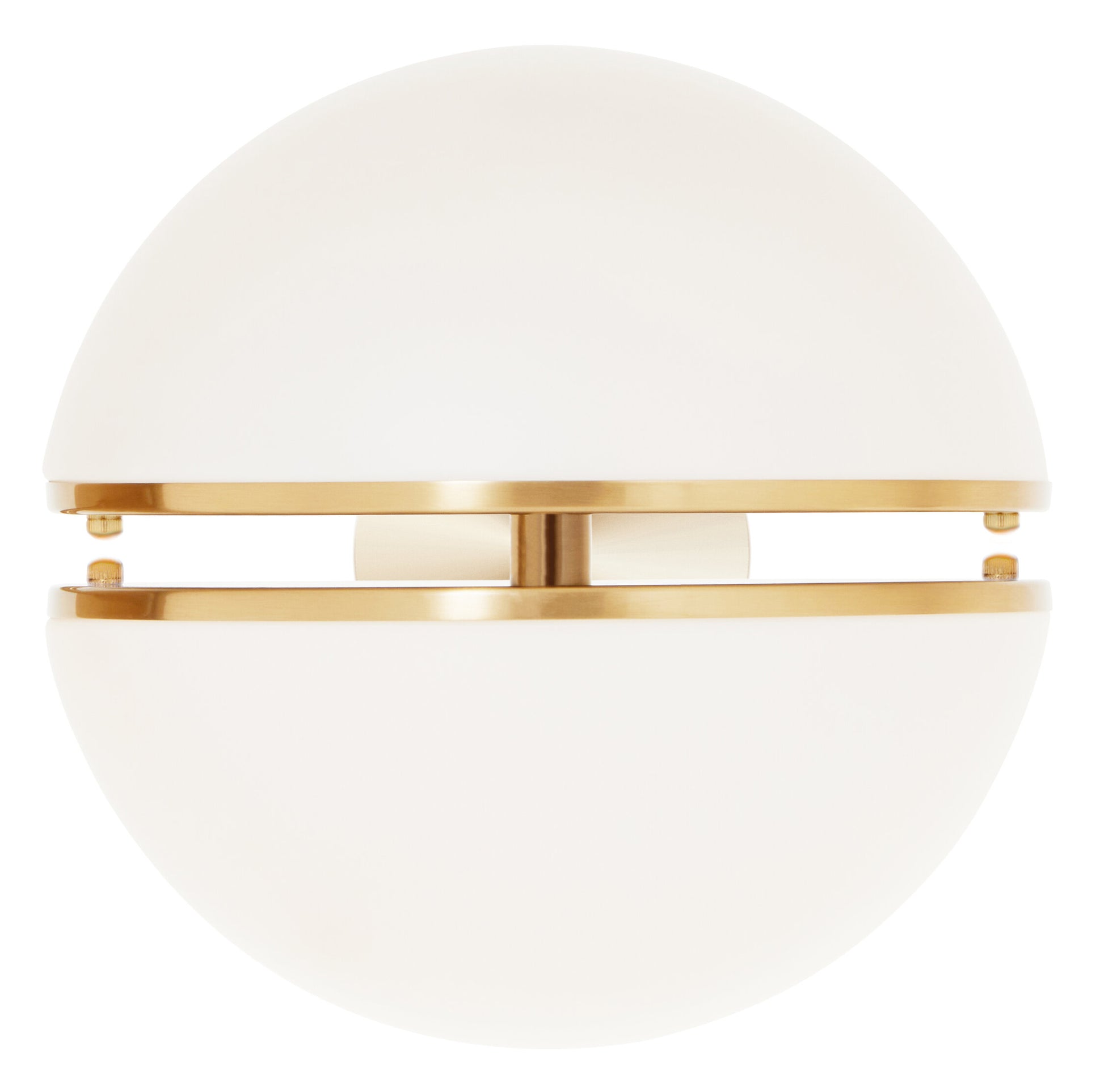 Art Deco Brushed Brass Globe Wall Light | Bali & Blue