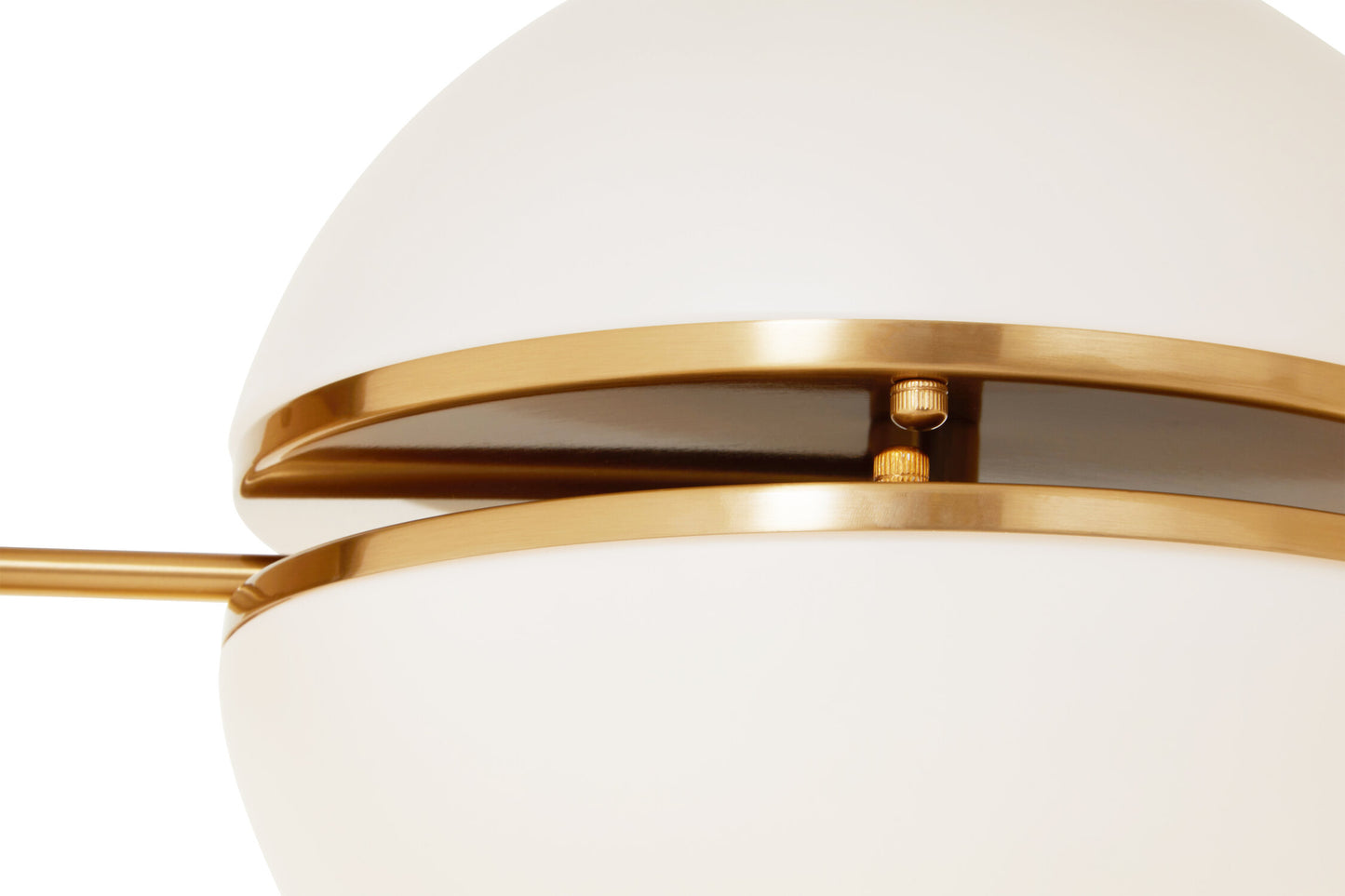 Art Deco Brushed Brass Globe Wall Light