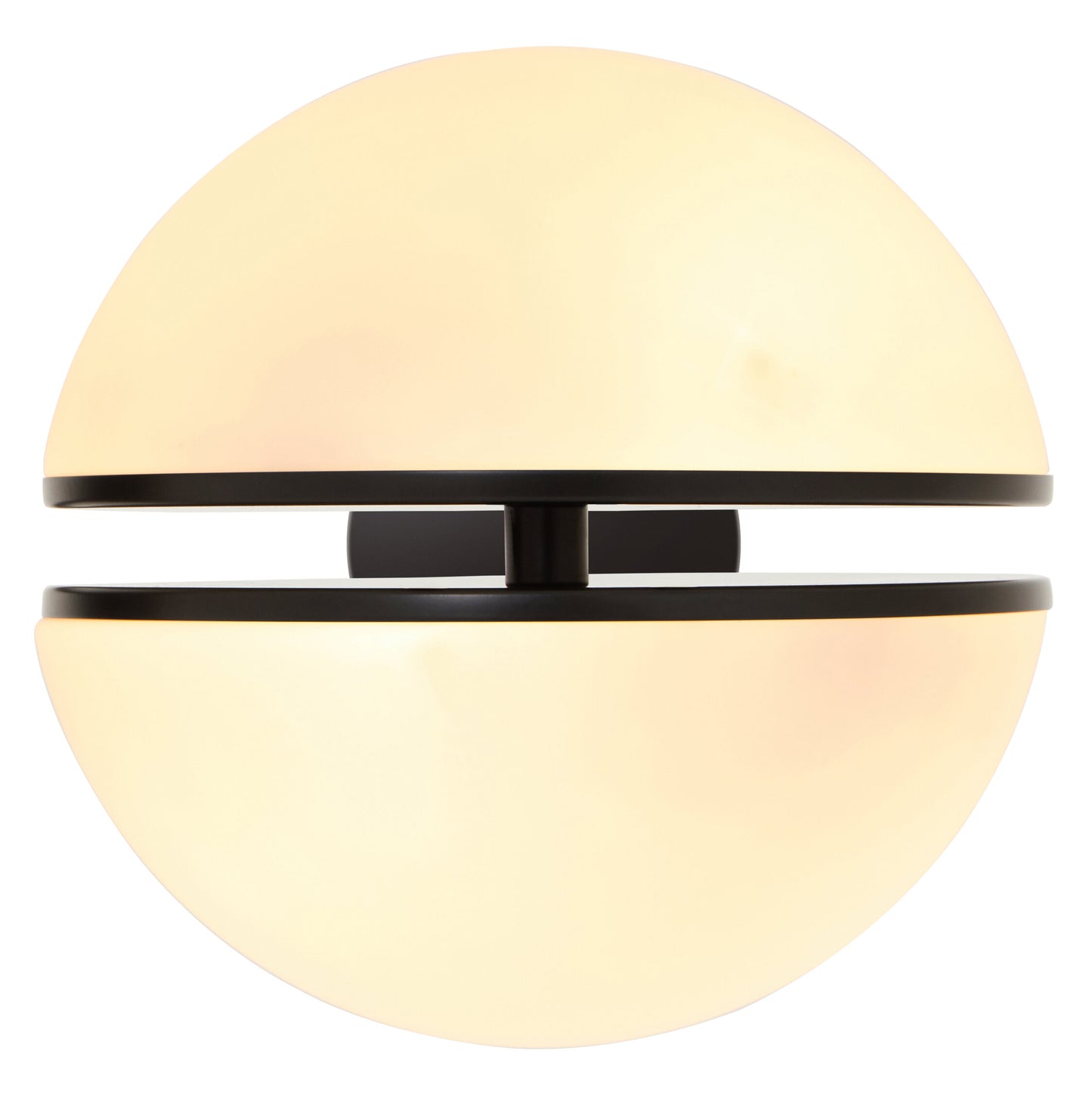 Art Deco Matt Black Globe Wall Light