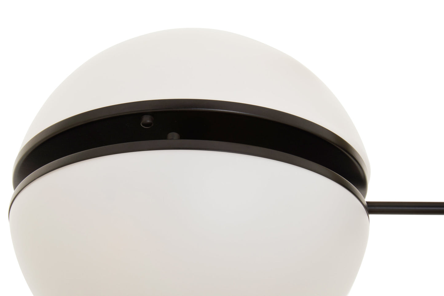 Art Deco Matt Black Globe Wall Light