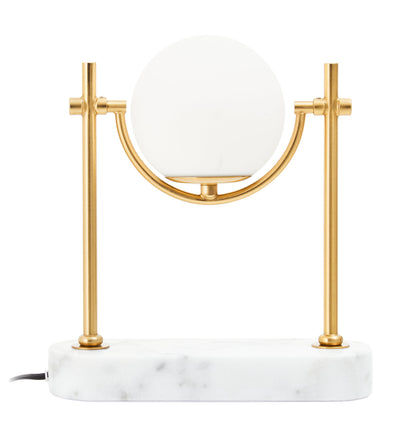 Zara Marble And Gold Orb Table Lamp