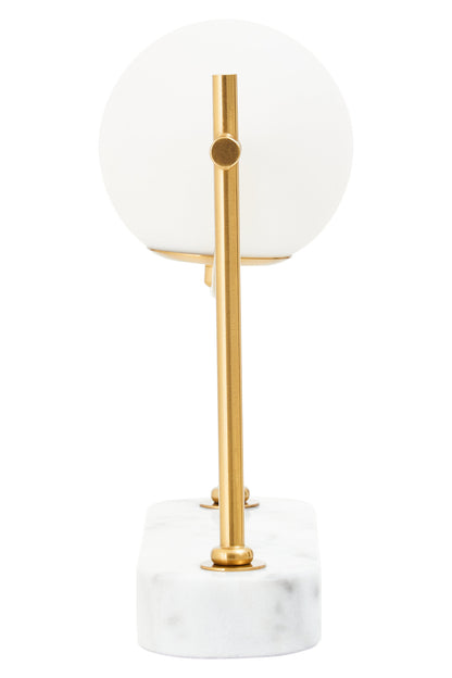 Zara Marble And Gold Orb Table Lamp