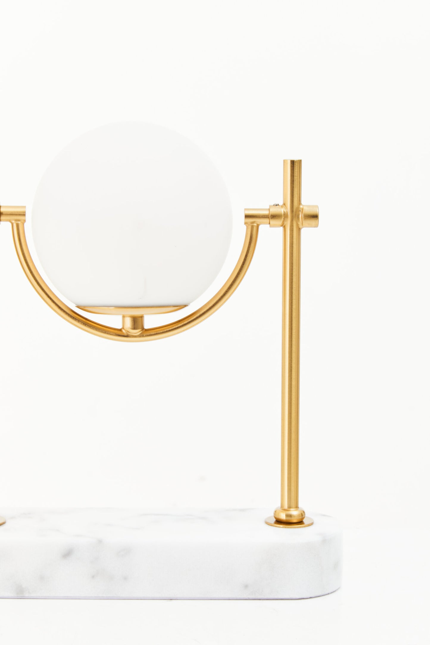 Zara Marble And Gold Orb Table Lamp