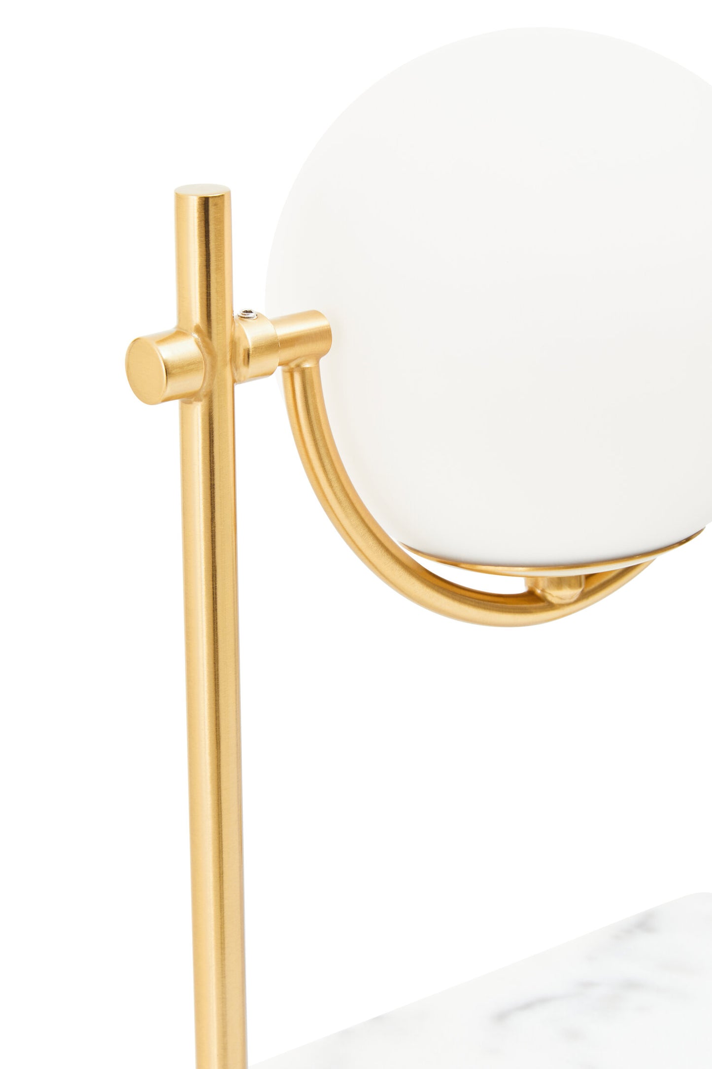 Zara Marble And Gold Orb Table Lamp