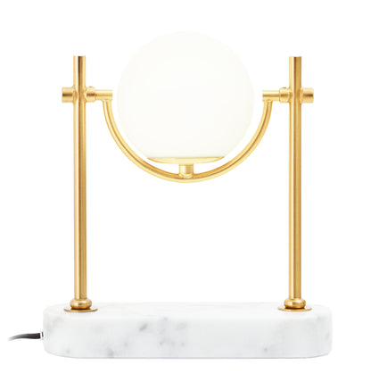 Zara Marble And Gold Orb Table Lamp