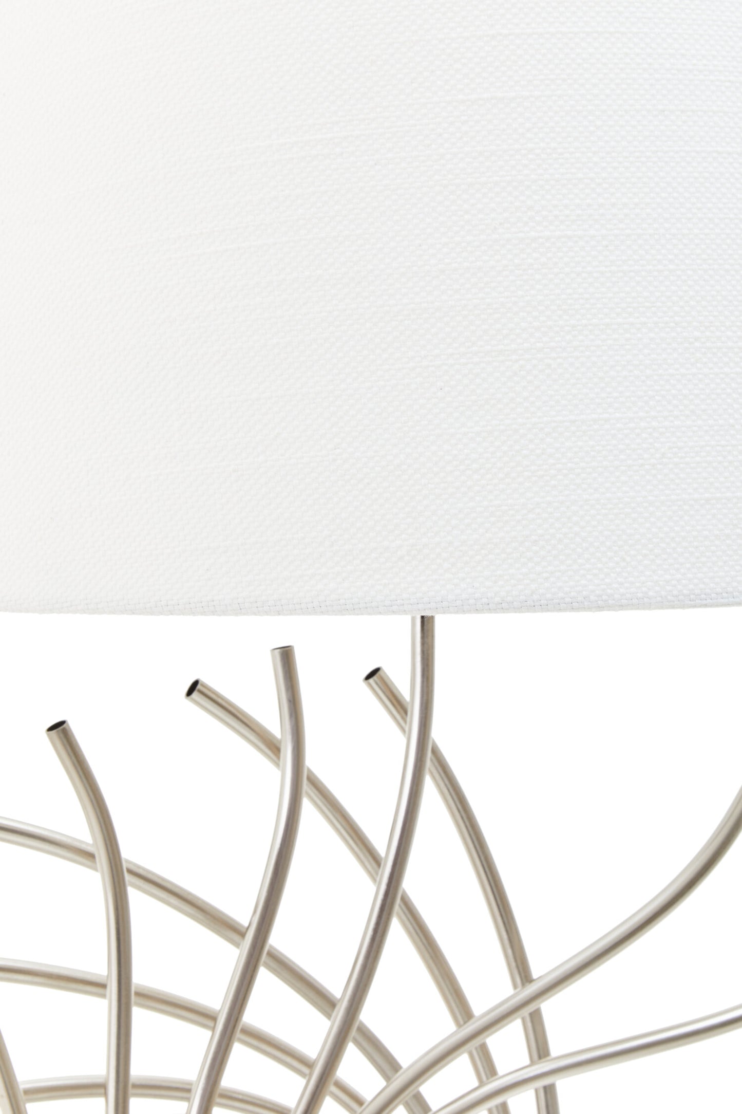 Yasmin Brushed Chrome Spoke Table Lamp
