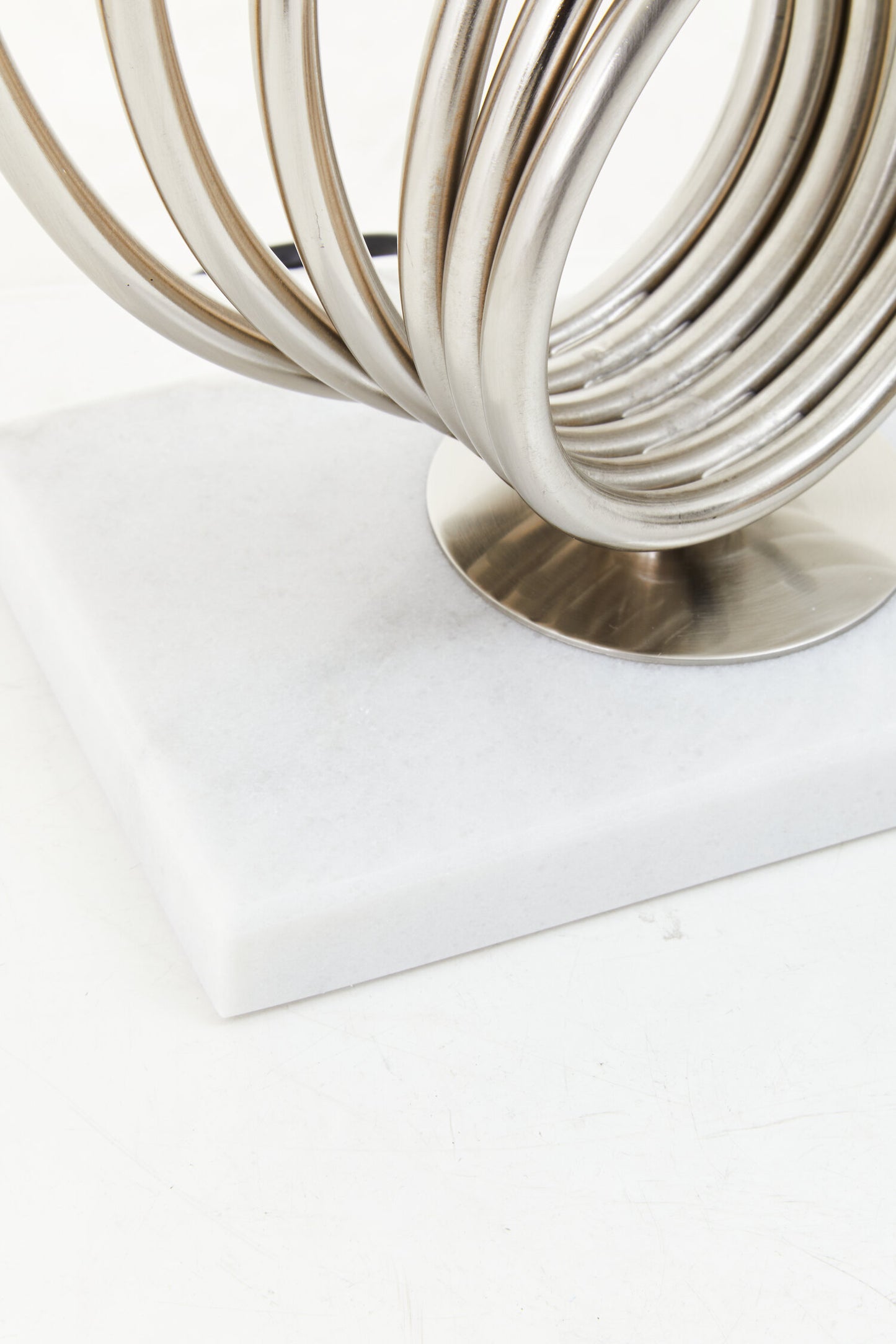 Yasmin Brushed Chrome Spoke Table Lamp
