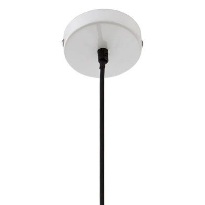 Industrial White Metal Pendant Light