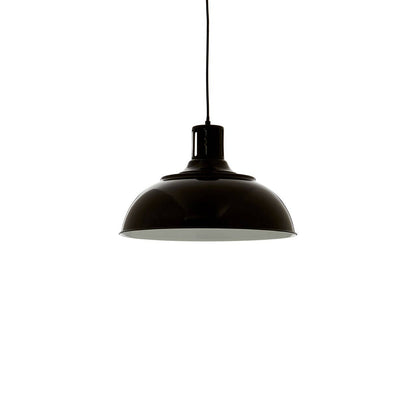 Industrial Black Metal Pendant Light