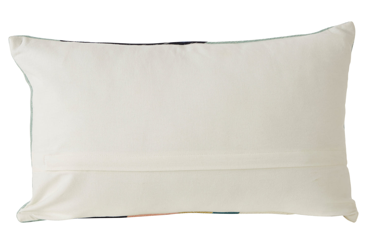 The Edit Curved Stripes Embroidered Cushion | Bali & Blue