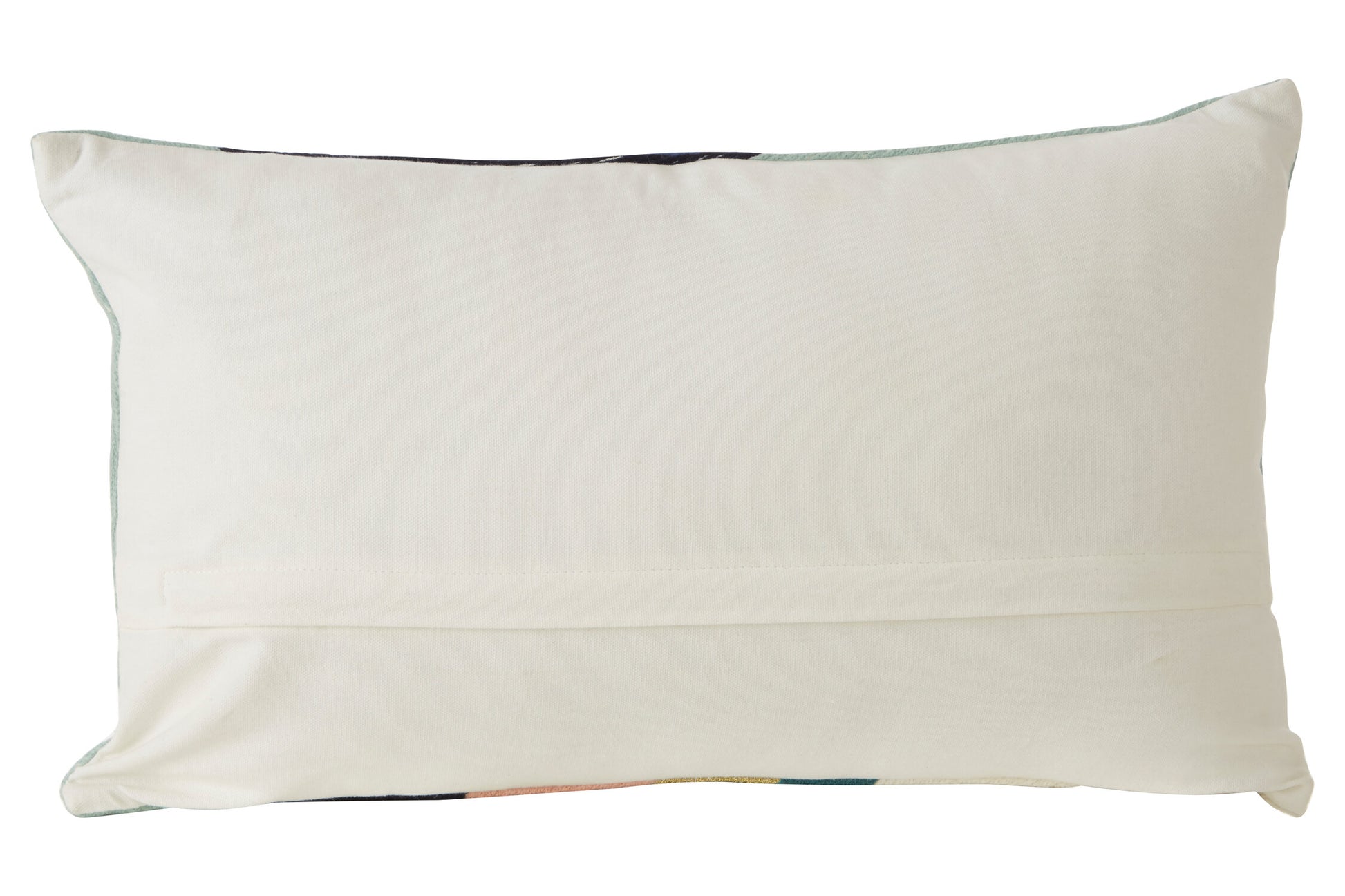 The Edit Curved Stripes Embroidered Cushion | Bali & Blue