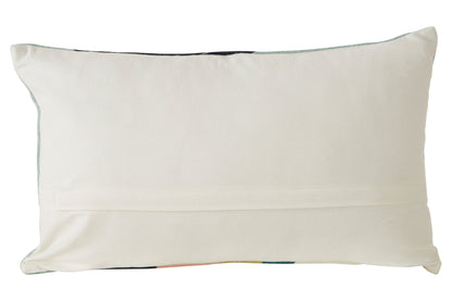 The Edit Curved Stripes Embroidered Cushion | Bali & Blue