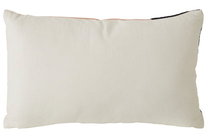 Nomad Ozella Pink and Black Floral Design Rectangular Cushion | Bali & Blue