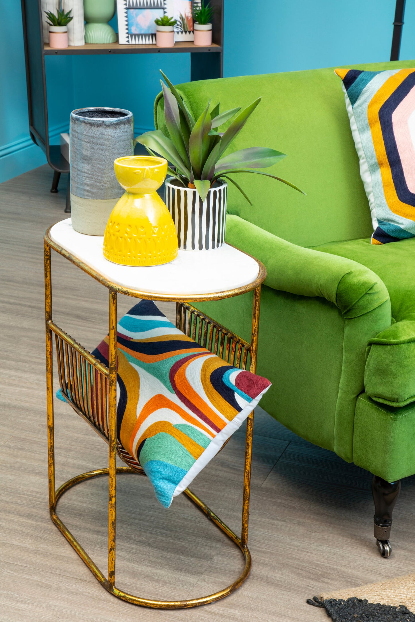 Nomad Ozella Multicolour Abstract Rectangular Cushion
