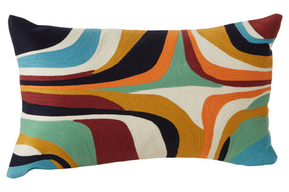 Nomad Ozella Multicolour Abstract Rectangular Cushion