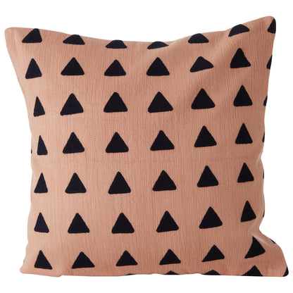 Nomad Ozella Pink and Navy Square Embroidered Cushion