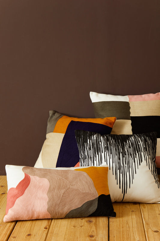 Nomad Ozella Colour Block Design Square Cushion