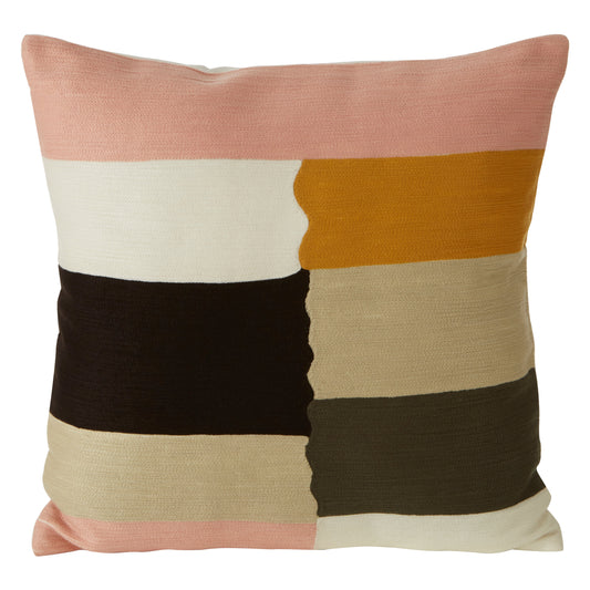 Nomad Ozella Colour Block Design Square Cushion