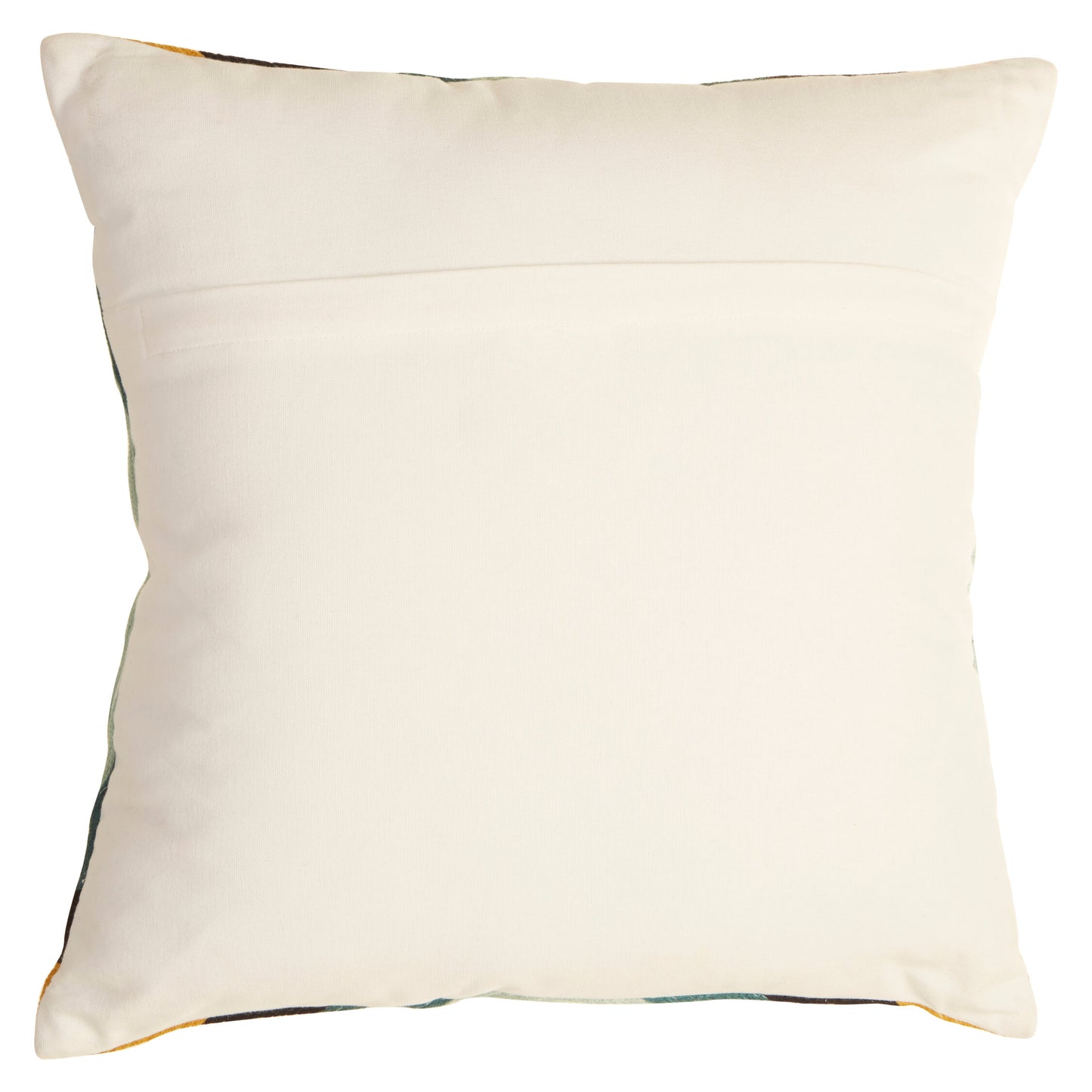 The Edit Hexagonal Retro Embroidered Cushion | Bali & Blue