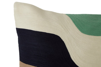 Nomad Ozella Wavy Stripes Embroidered Cushion