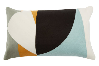 The Edit Multi Colour Rectangular Cushion | Bali & Blue