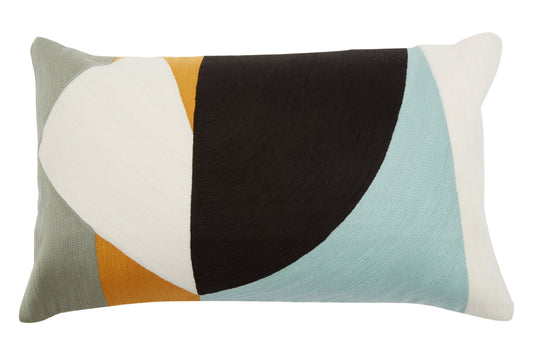 The Edit Multi Colour Rectangular Cushion | Bali & Blue