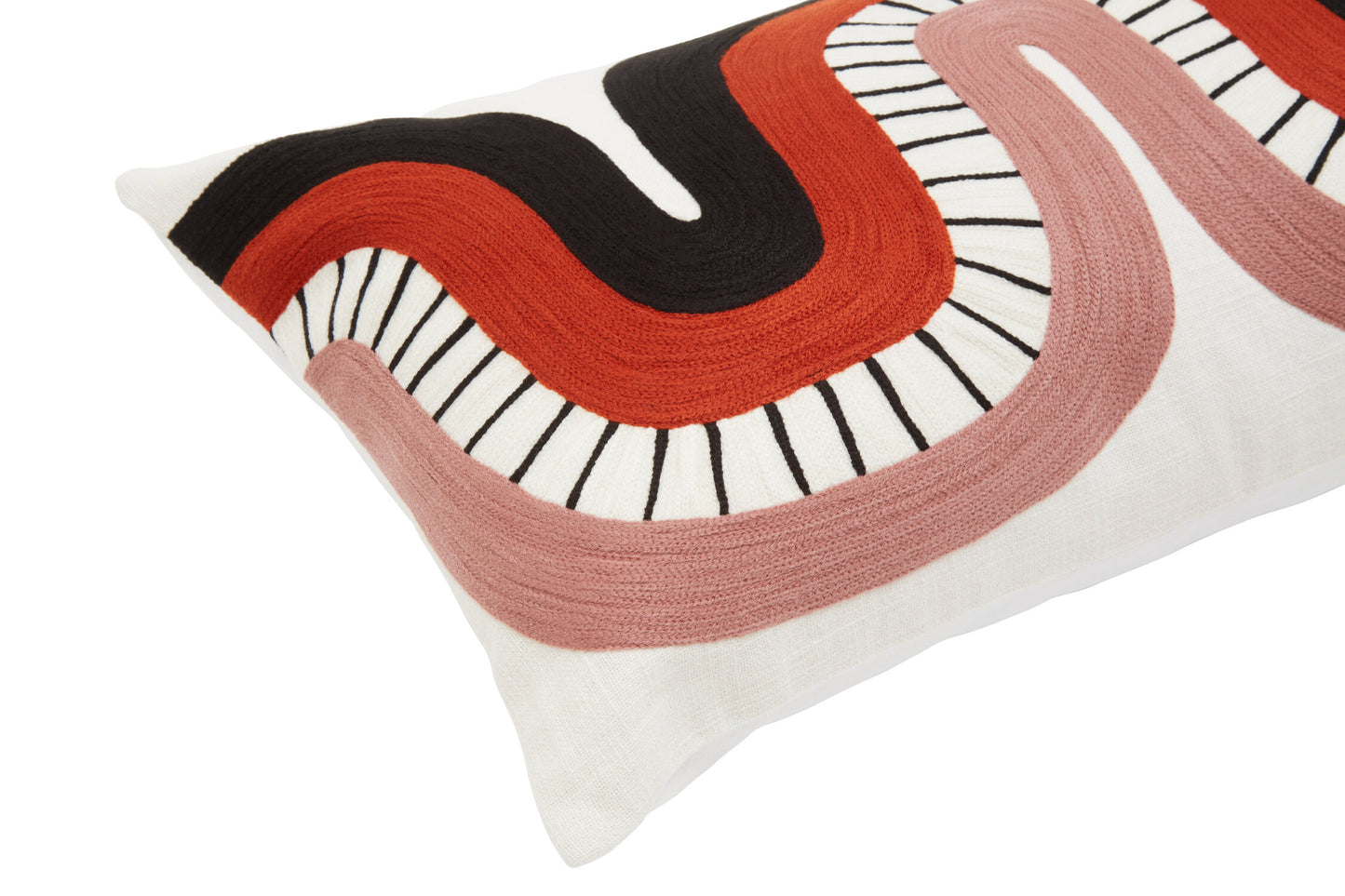 The Edit Curved Pattern Rectangular Cushion