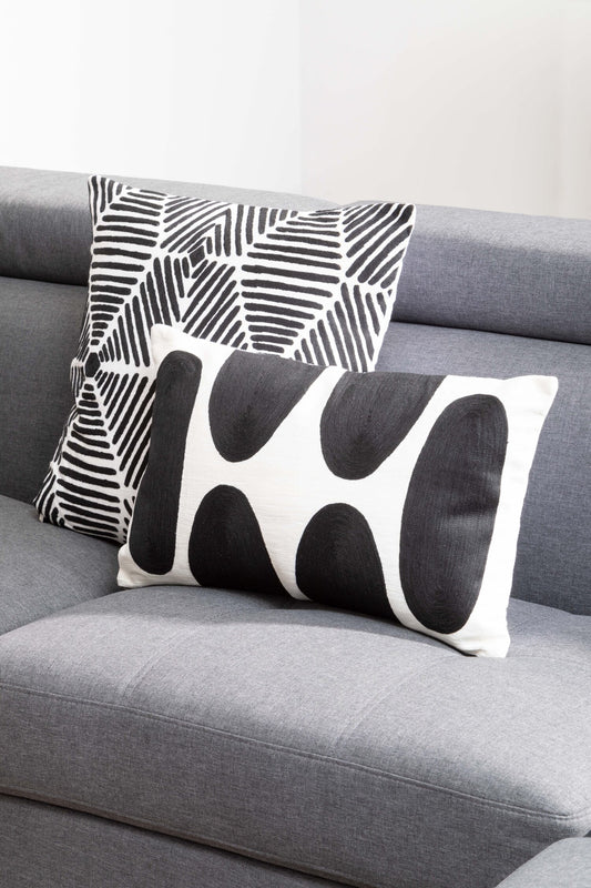 Nomad Ozella Monochrome Rectangular Cushion