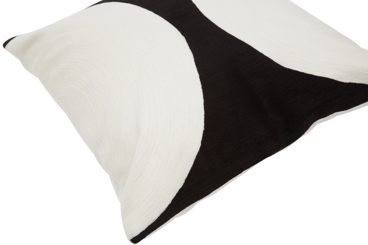 Nomad Ozella Black and White Semicircle Cushion