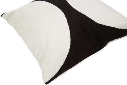 Nomad Ozella Black and White Semicircle Cushion