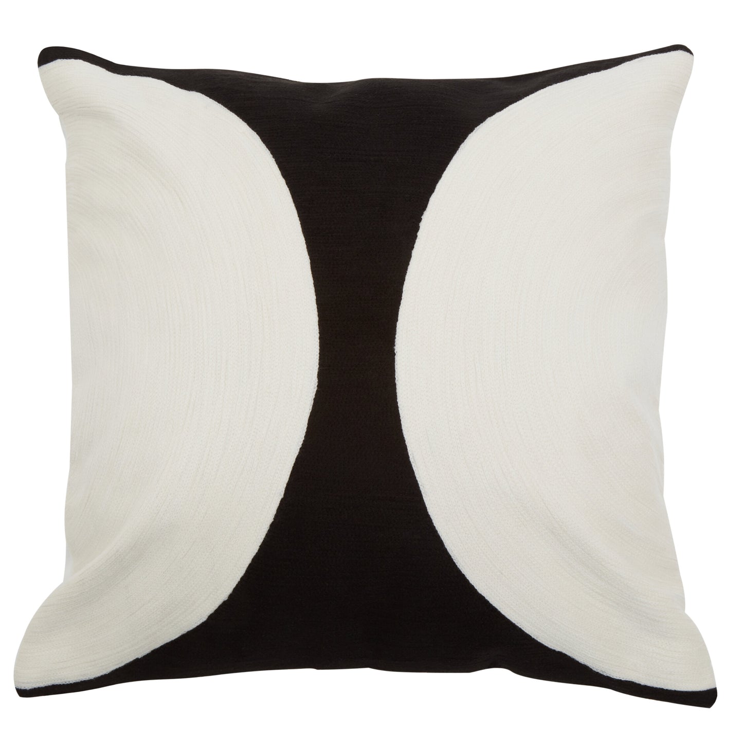 Nomad Ozella Black and White Semicircle Cushion
