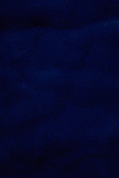 Nomad Lamina Navy Blue Faux Fur Throw