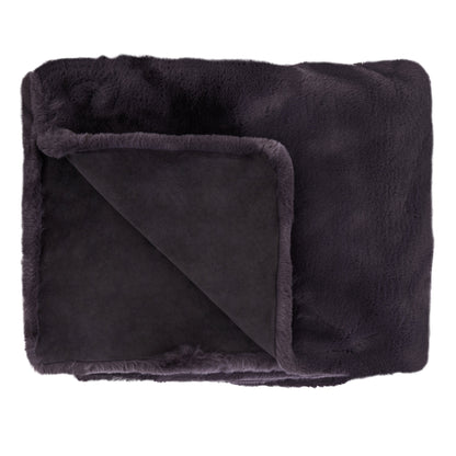 Nomad Lamina Grey Faux Fur Throw