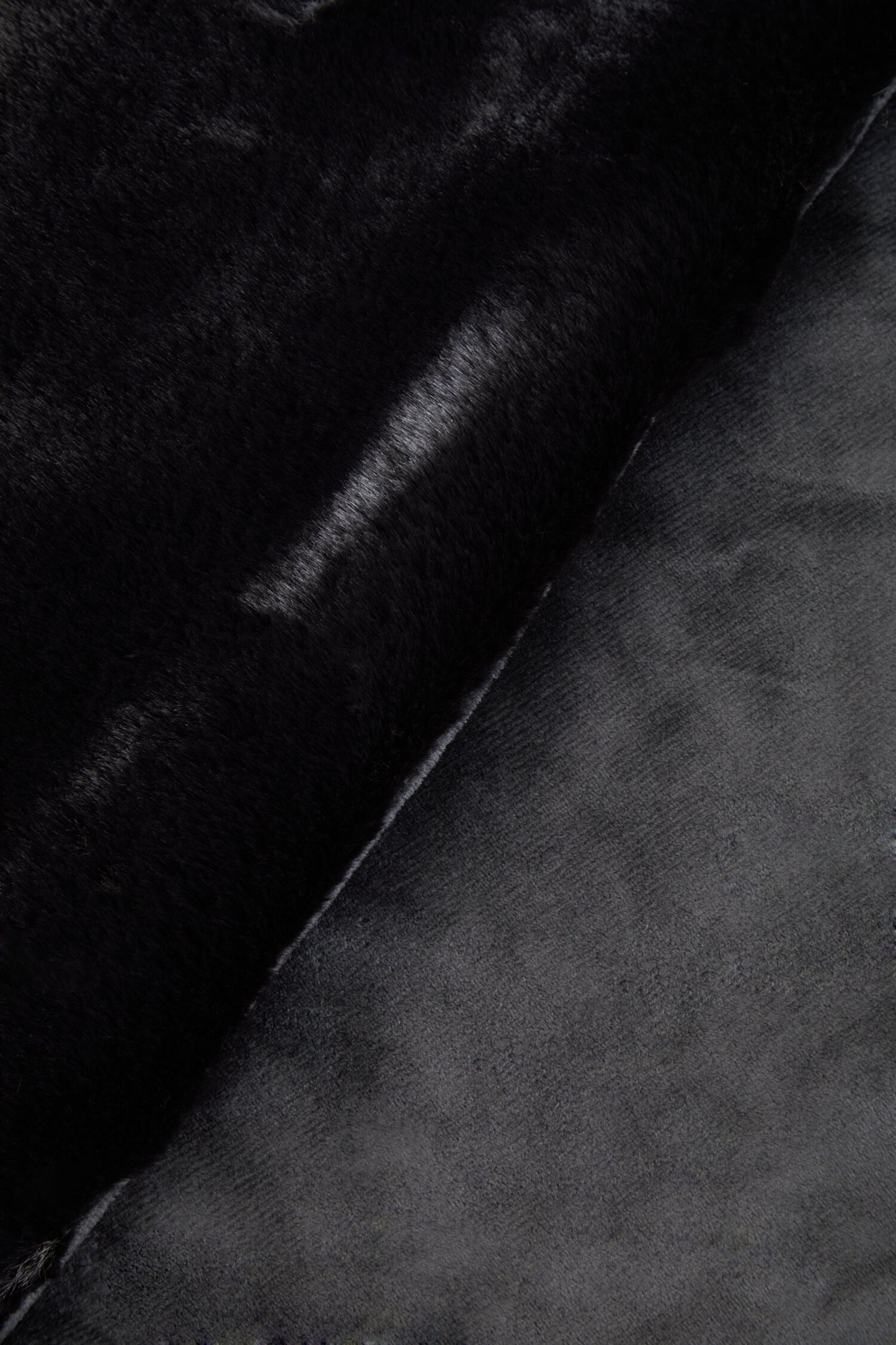 Nomad Lamina Black Faux Fur Throw